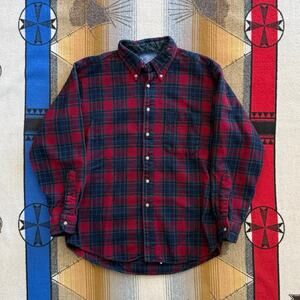 Vintage Men’s Pendleton 100% Wool Button Up Flannel Size Medium 80s 90s Outdoor